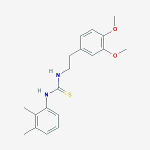 molecular formula C19H24N2O2S B11080133 1-[2-(3,4-Dimethoxyphenyl)ethyl]-3-(2,3-dimethylphenyl)thiourea 