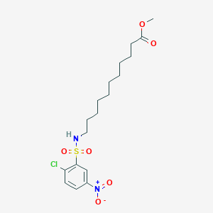 Methyl 11-{[(2-chloro-5-nitrophenyl)sulfonyl]amino}undecanoate