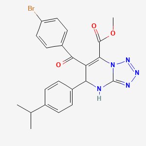 Methyl 6-[(4-bromophenyl)carbonyl]-5-[4-(propan-2-yl)phenyl]-4,5-dihydrotetrazolo[1,5-a]pyrimidine-7-carboxylate