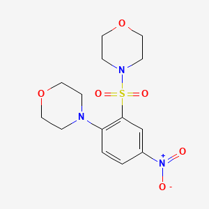 1-Morpholin-4-yl-2-(morpholin-4-ylsulfonyl)-4-nitrobenzene