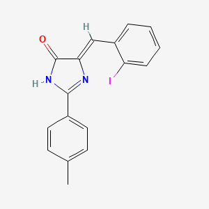 (5Z)-5-(2-iodobenzylidene)-2-(4-methylphenyl)-3,5-dihydro-4H-imidazol-4-one