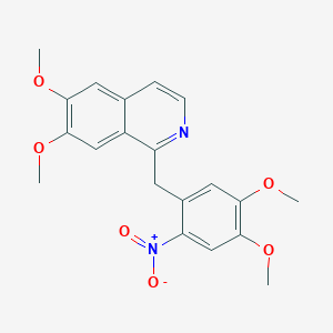 1-[(4,5-Dimethoxy-2-nitrophenyl)methyl]-6,7-dimethoxyisoquinoline