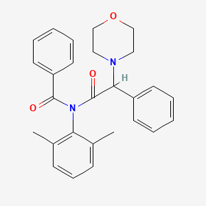 N-(2,6-dimethylphenyl)-N-[morpholin-4-yl(phenyl)acetyl]benzamide