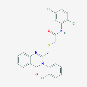 2-({[3-(2-chlorophenyl)-4-oxo-3,4-dihydroquinazolin-2-yl]methyl}sulfanyl)-N-(2,5-dichlorophenyl)acetamide