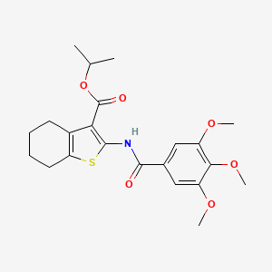 Propan-2-yl 2-{[(3,4,5-trimethoxyphenyl)carbonyl]amino}-4,5,6,7-tetrahydro-1-benzothiophene-3-carboxylate