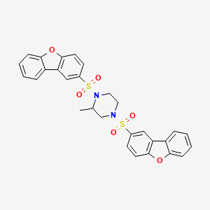 1,4-Bis(dibenzo[b,d]furan-2-ylsulfonyl)-2-methylpiperazine