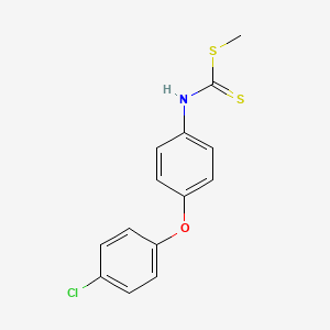 Methyl [4-(4-chlorophenoxy)phenyl]carbamodithioate