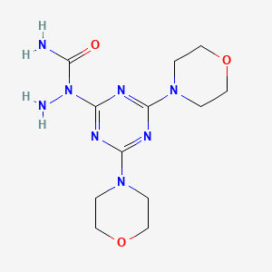 1-[4,6-Di(morpholin-4-yl)-1,3,5-triazin-2-yl]hydrazinecarboxamide