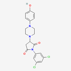 1-(3,5-Dichlorophenyl)-3-[4-(4-hydroxyphenyl)piperazin-1-yl]pyrrolidine-2,5-dione