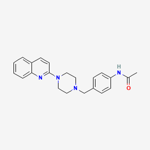 N-(4-{[4-(quinolin-2-yl)piperazin-1-yl]methyl}phenyl)acetamide