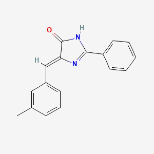 molecular formula C17H14N2O B11080509 (5Z)-5-(3-methylbenzylidene)-2-phenyl-3,5-dihydro-4H-imidazol-4-one 