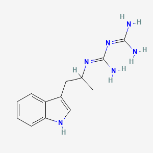 molecular formula C13H18N6 B11080534 N-[1-(1H-indol-3-yl)propan-2-yl]imidodicarbonimidic diamide CAS No. 400064-01-9