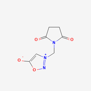 3-[(2,5-dioxopyrrolidin-1-yl)methyl]oxadiazol-3-ium-5-olate