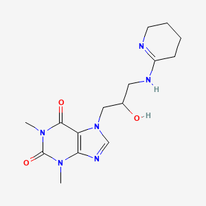 7-[2-Hydroxy-3-(piperidin-2-ylideneamino)-propyl]-1,3-dimethyl-3,7-dihydro-purine-2,6-dione