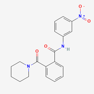 N-(3-nitrophenyl)-2-(piperidine-1-carbonyl)benzamide