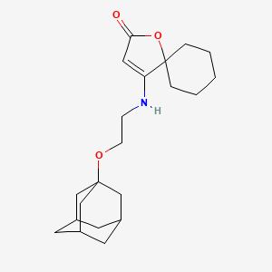 4-{[2-(Adamantan-1-yloxy)ethyl]amino}-1-oxaspiro[4.5]dec-3-en-2-one