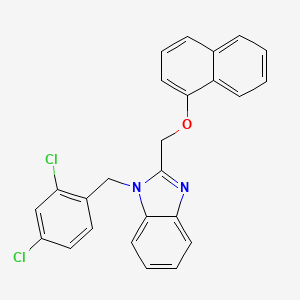 1-(2,4-dichlorobenzyl)-2-[(naphthalen-1-yloxy)methyl]-1H-benzimidazole