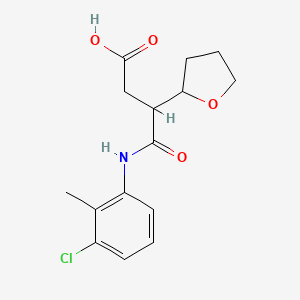 4-[(3-Chloro-2-methylphenyl)amino]-4-oxo-3-(tetrahydrofuran-2-yl)butanoic acid