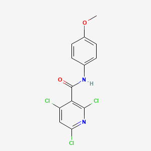 2,4,6-trichloro-N-(4-methoxyphenyl)pyridine-3-carboxamide