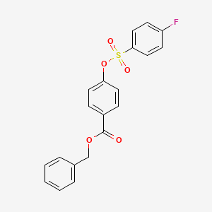 Benzyl 4-{[(4-fluorophenyl)sulfonyl]oxy}benzoate