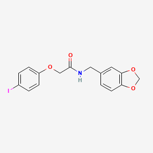 N-(1,3-benzodioxol-5-ylmethyl)-2-(4-iodophenoxy)acetamide