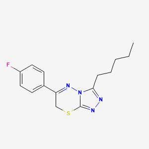 6-(4-fluorophenyl)-3-pentyl-7H-[1,2,4]triazolo[3,4-b][1,3,4]thiadiazine