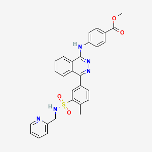 molecular formula C29H25N5O4S B11080982 Methyl 4-[(4-{4-methyl-3-[(pyridin-2-ylmethyl)sulfamoyl]phenyl}phthalazin-1-yl)amino]benzoate 