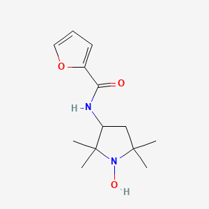 molecular formula C13H20N2O3 B11080984 N-(1-hydroxy-2,2,5,5-tetramethylpyrrolidin-3-yl)furan-2-carboxamide 