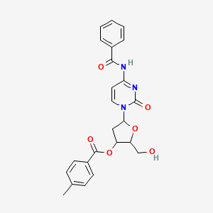 1-{2-deoxy-3-O-[(4-methylphenyl)carbonyl]pentofuranosyl}-4-[(phenylcarbonyl)amino]pyrimidin-2(1H)-one