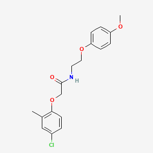 molecular formula C18H20ClNO4 B11081055 2-(4-chloro-2-methylphenoxy)-N-[2-(4-methoxyphenoxy)ethyl]acetamide CAS No. 346640-75-3