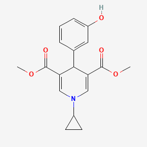 Dimethyl 1-cyclopropyl-4-(3-hydroxyphenyl)-1,4-dihydropyridine-3,5-dicarboxylate