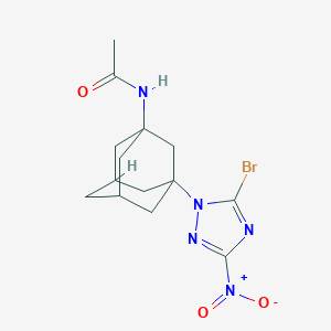 N-[3-(5-Bromo-3-nitro-1H-1,2,4-triazol-1-YL)adamantan-1-YL]acetamide