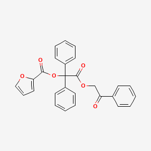 2-Oxo-2-(2-oxo-2-phenylethoxy)-1,1-diphenylethyl furan-2-carboxylate