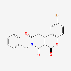 3-benzyl-9-bromo-4a,10b-dihydro-2H-chromeno[3,4-c]pyridine-2,4,5(1H,3H)-trione