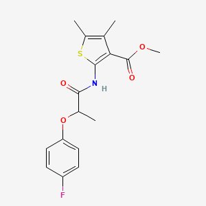 Methyl 2-{[2-(4-fluorophenoxy)propanoyl]amino}-4,5-dimethylthiophene-3-carboxylate