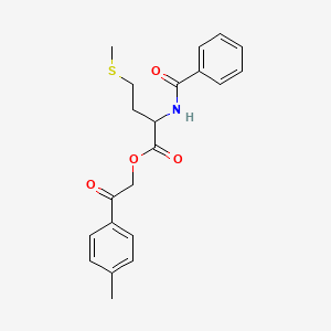 molecular formula C21H23NO4S B11081367 2-(4-methylphenyl)-2-oxoethyl N-(phenylcarbonyl)methioninate 