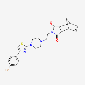 2-(2-{4-[4-(4-bromophenyl)-1,3-thiazol-2-yl]piperazin-1-yl}ethyl)-3a,4,7,7a-tetrahydro-1H-4,7-methanoisoindole-1,3(2H)-dione