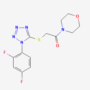 2-[1-(2,4-Difluoro-phenyl)-1H-tetrazol-5-ylsulfanyl]-1-morpholin-4-yl-ethanone