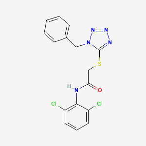 2-[(1-benzyl-1H-tetrazol-5-yl)sulfanyl]-N-(2,6-dichlorophenyl)acetamide