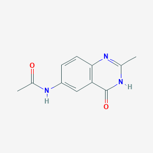 molecular formula C11H11N3O2 B11081475 N-(4-hydroxy-2-methylquinazolin-6-yl)acetamide 