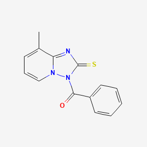 (8-Methyl-2-thioxo-2H-[1,2,4]triazolo[1,5-a]pyridin-3-yl)phenylmethanone