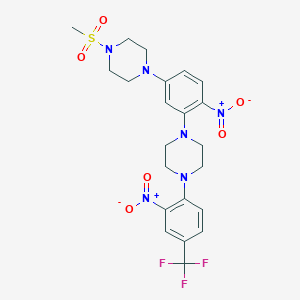 1-(Methylsulfonyl)-4-(4-nitro-3-{4-[2-nitro-4-(trifluoromethyl)phenyl]piperazin-1-yl}phenyl)piperazine