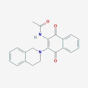 N-[3-(3,4-dihydroisoquinolin-2(1H)-yl)-1,4-dioxo-1,4-dihydronaphthalen-2-yl]acetamide