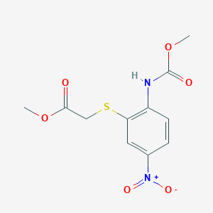 Methyl ({2-[(methoxycarbonyl)amino]-5-nitrophenyl}sulfanyl)acetate