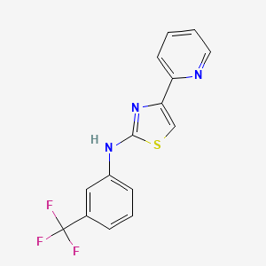 4-(2-pyridyl)-N-[3-(trifluoromethyl)phenyl]thiazol-2-amine