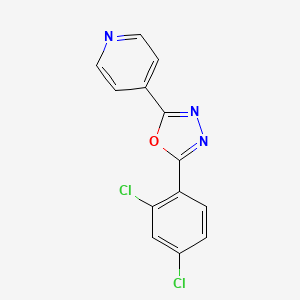 2-(2,4-Dichlorophenyl)-5-(4-pyridyl)-1,3,4-oxadiazole