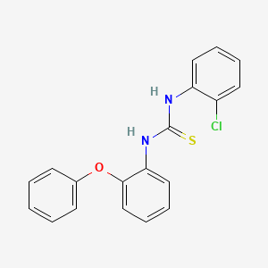 molecular formula C19H15ClN2OS B11081676 1-(2-Chlorophenyl)-3-(2-phenoxyphenyl)thiourea 