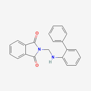 molecular formula C21H16N2O2 B11081729 2-[(biphenyl-2-ylamino)methyl]-1H-isoindole-1,3(2H)-dione 