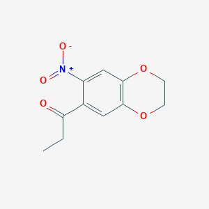 1-(7-Nitro-2,3-dihydro-1,4-benzodioxin-6-yl)propan-1-one