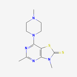 3,5-Dimethyl-7-(4-methylpiperazin-1-yl)-[1,3]thiazolo[4,5-d]pyrimidine-2-thione